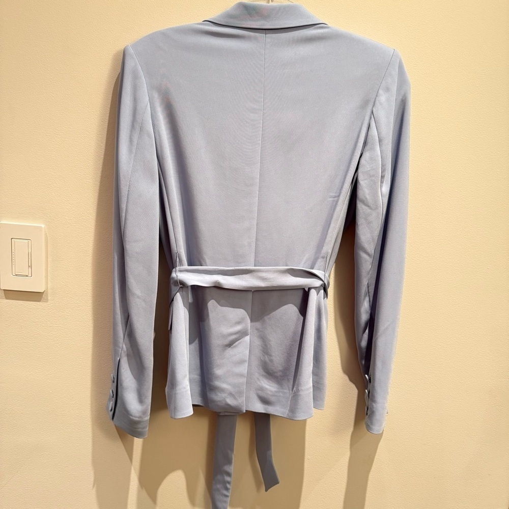 & Other Stories Light Baby Blue Blazer With Belt Size US 4 Women’s - Picture 3 of 7